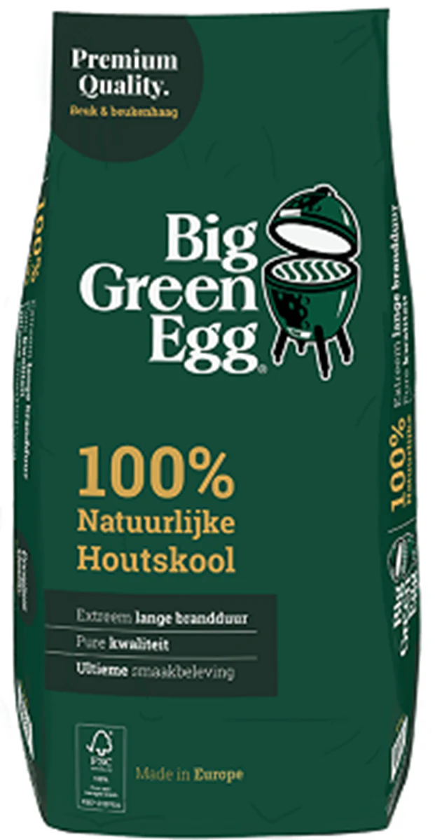 Big Green Egg Houtskool 4,5 kg – FSC, neutrale smaak