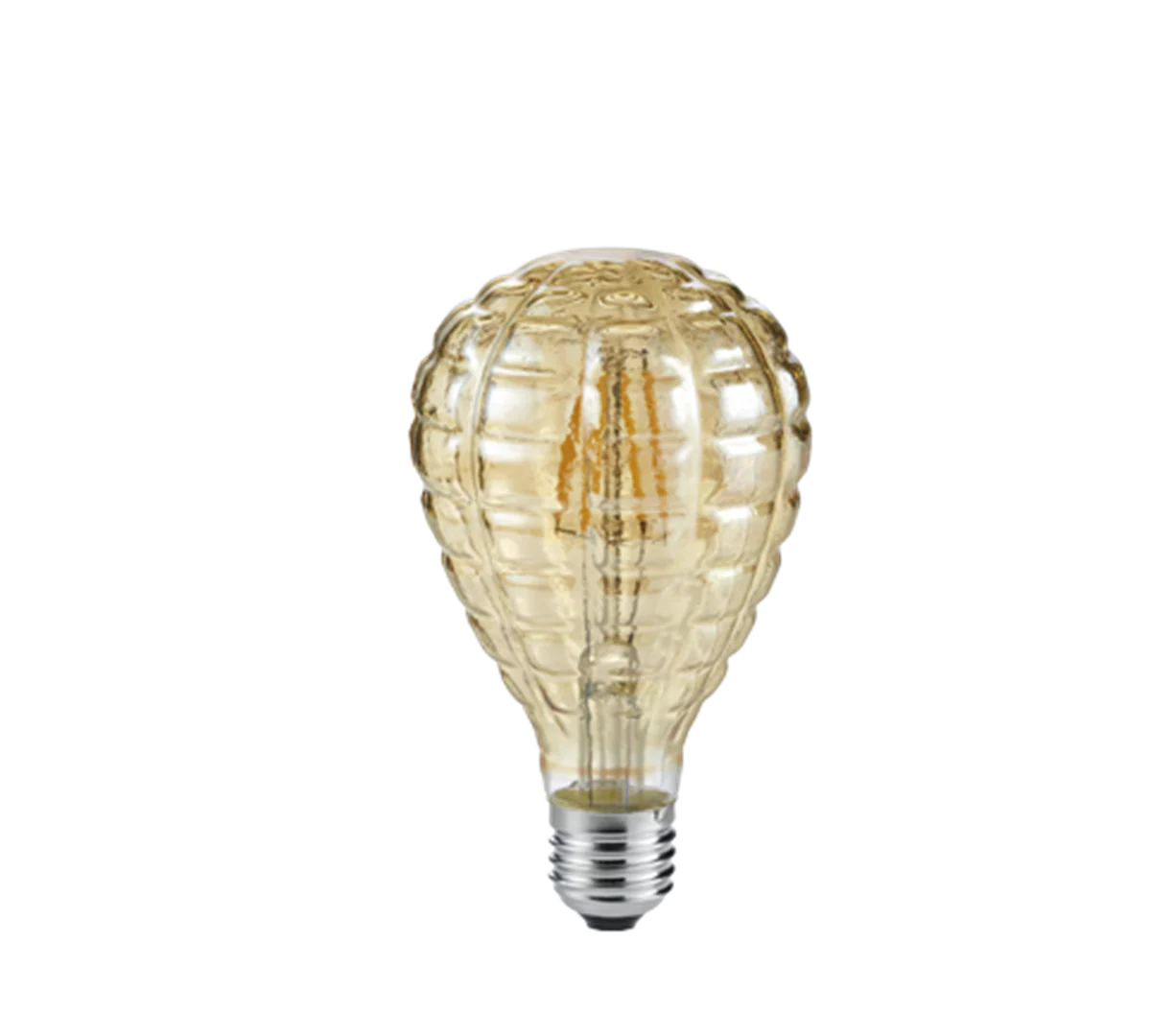 Trio Tropfen LED E27 4W amber – Geel, Ø 8 cm, 13,8 cm hoog