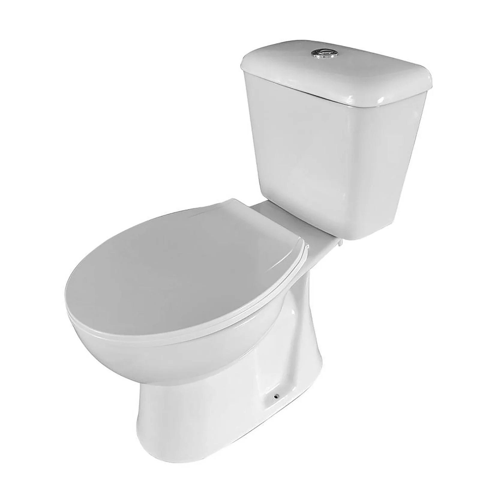 Aloni Pro duoblok / staand toilet – S-trap vloeruitlaat – met reservoir – dubbele spoeling – met softclose zitting