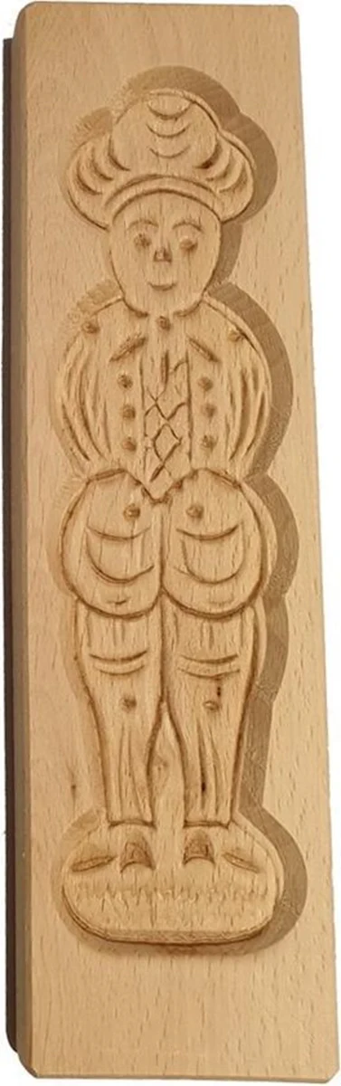 Speculaasplank Piet 30 cm – Traditioneel Hout