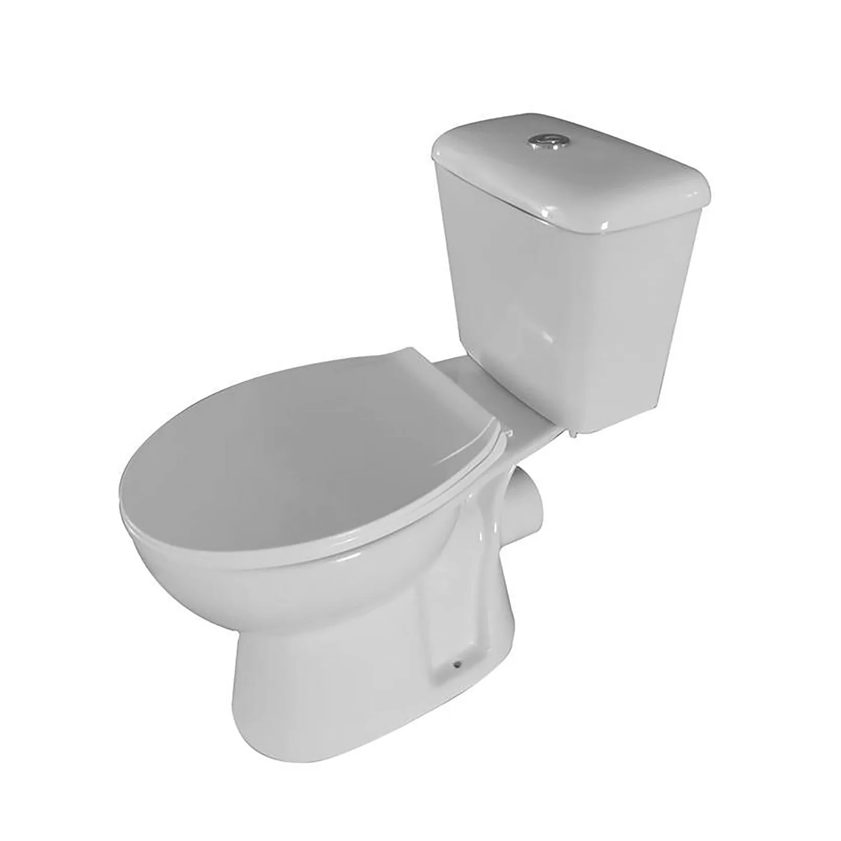 Aloni Pro duoblok / staand toilet – P-trap muuruitlaat – met reservoir – dubbele spoeling – met softclose zitting