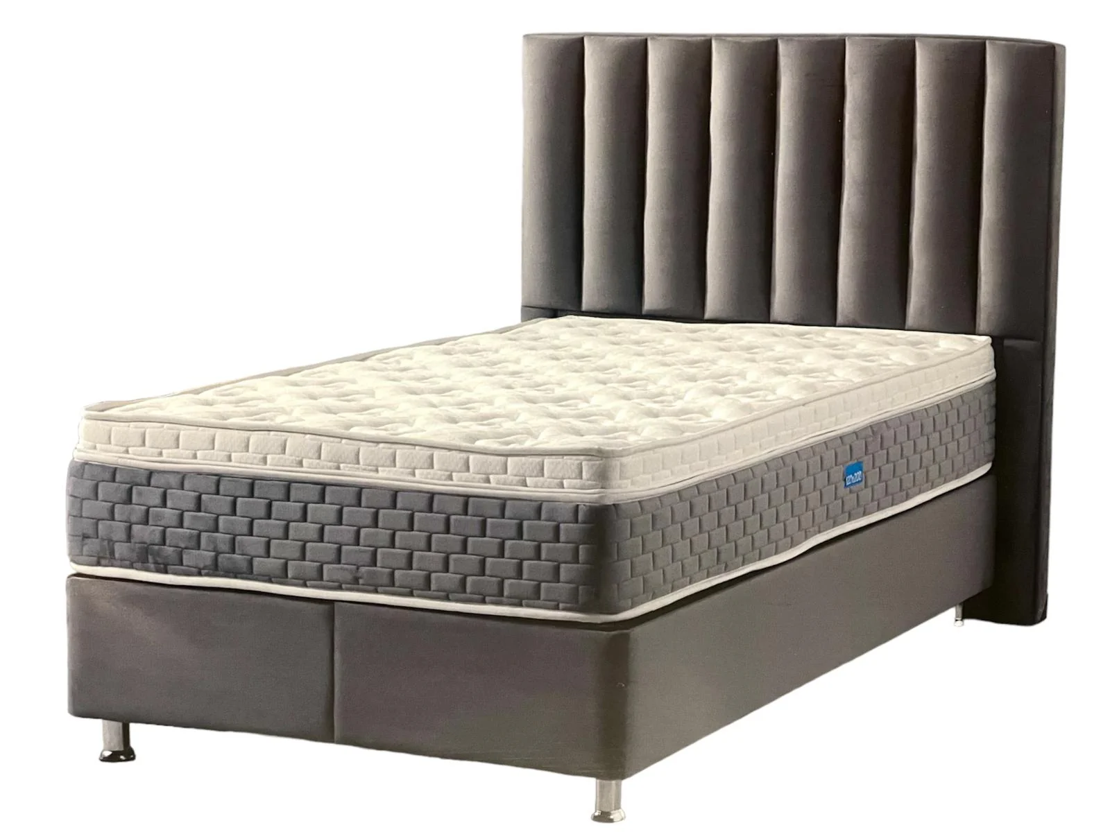 Boxspring antraciet Atlantik 160cm met opberg