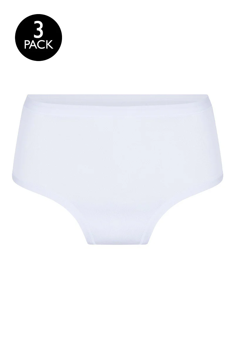 3-Pack Maxi Slip Wit