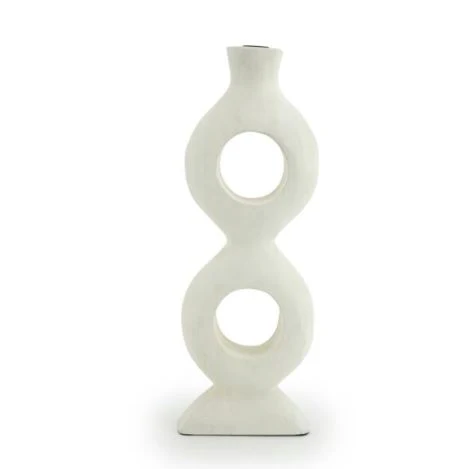 BY-BOO Torch Large kandelaar – wit – 18x7x48 cm