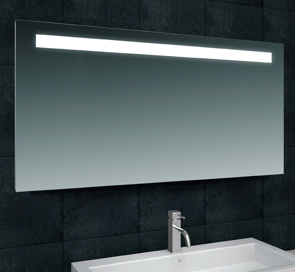 Tigris Spiegel Wiesbaden met LED-verlichting en Schakelaar 140X80X3Cm