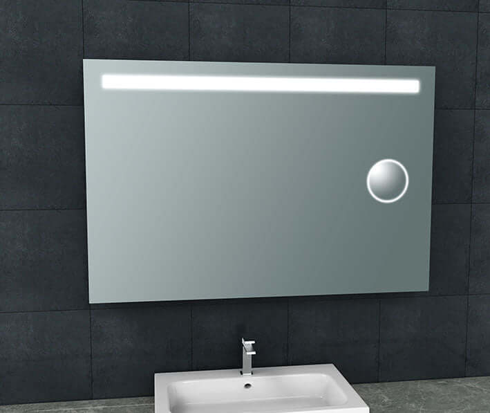 Tigris Spiegel Wiesbaden met LED Verlichting en Scheerspiegel 120×80 cm