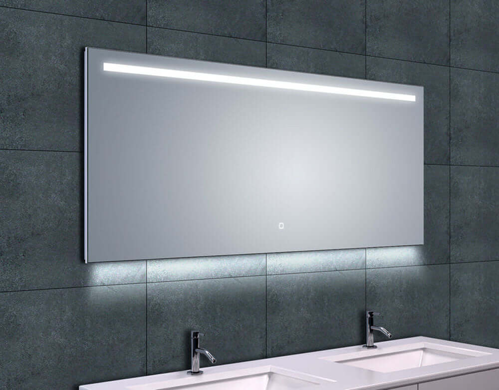Ambi One Spiegel Wiesbaden met LED-verlichting condensvrij 140×60 cm