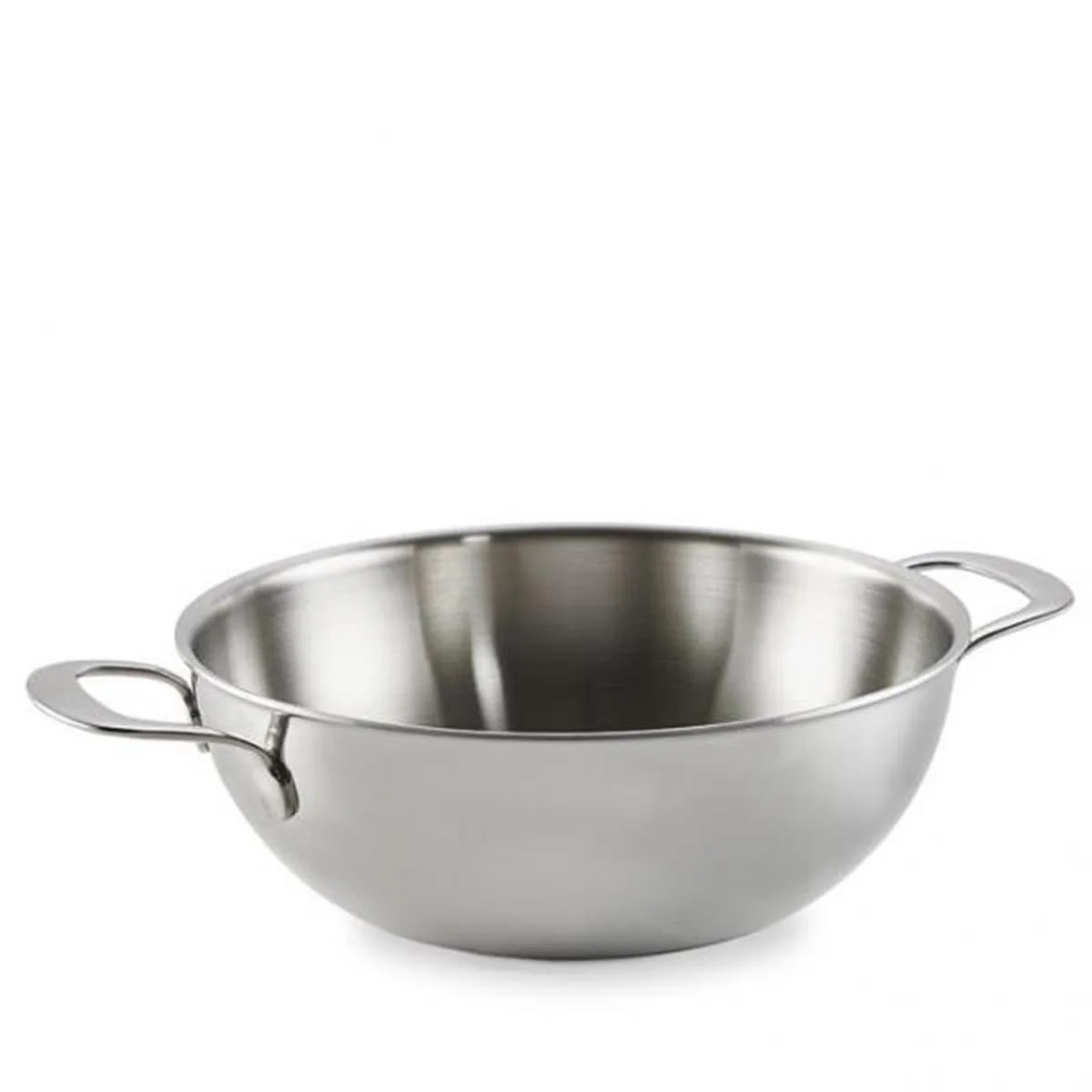 Habonne Triply wok 24 cm met zijgrepen – zilver
