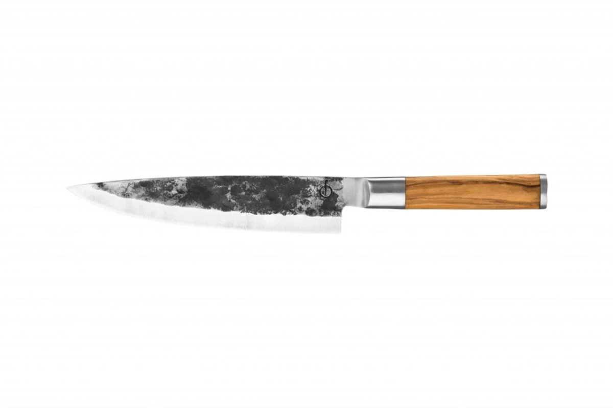 Forged Olive Koksmes Bruin – Olijfhout Handgreep