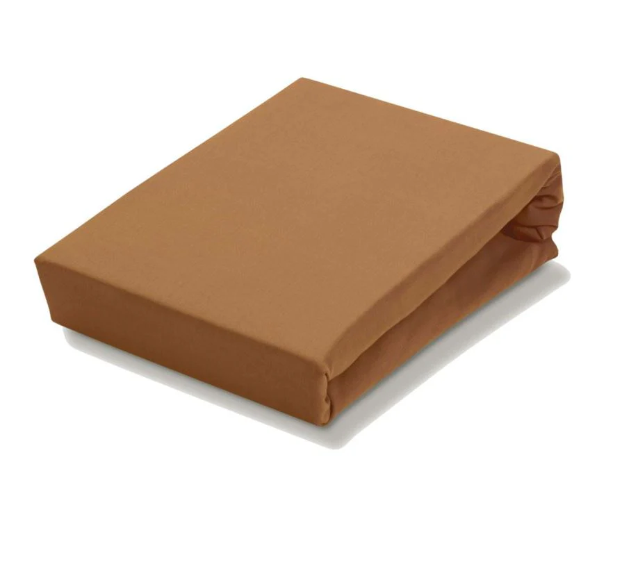 Hoeslaken Vandyck JERSEY SUPREME. Maat: Lits-jumeaux. Kleur: cognac 162