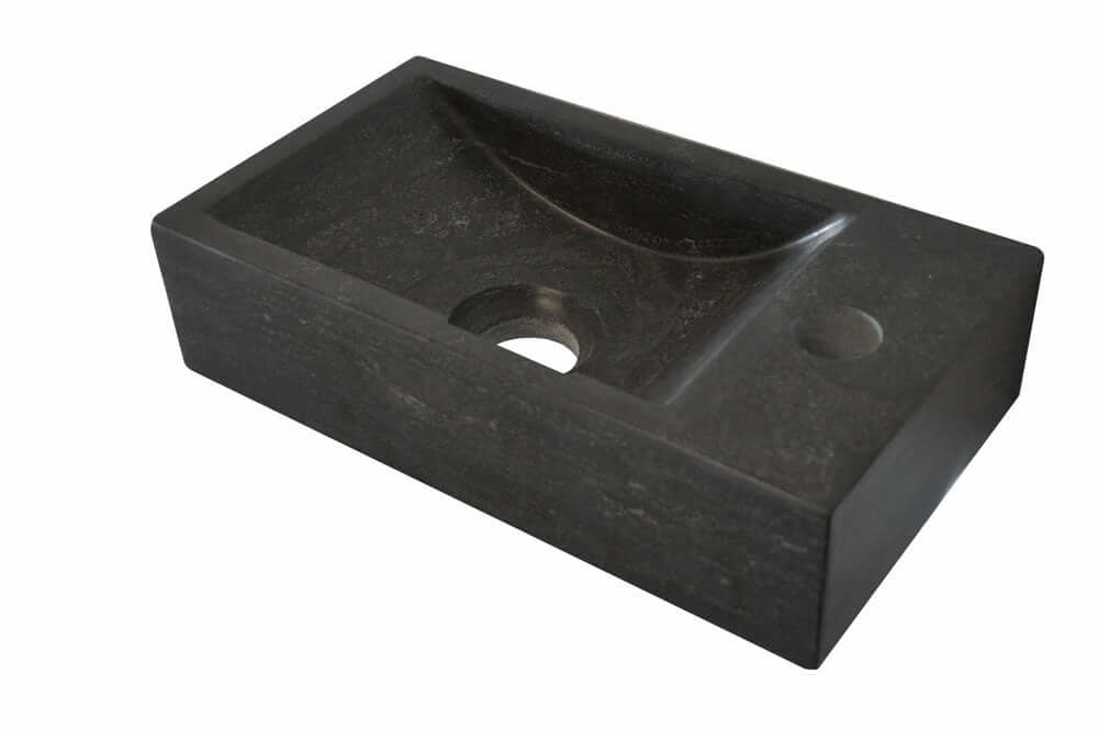 Bluestone Fontein Wiesbaden 36X18X9Cm met Kraangat Rechts