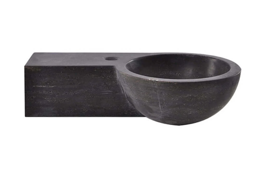 Blauwsteen Ronde Fontein Wiesbaden Links 40X23X10 Cm