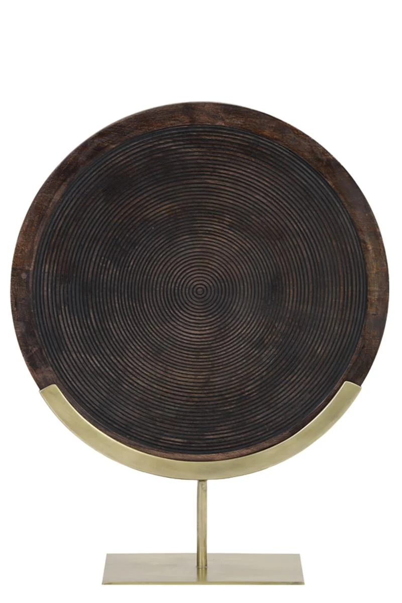 Light & Living Kamudi Ornament op voet 45x12x57 cm bruin-antiek brons