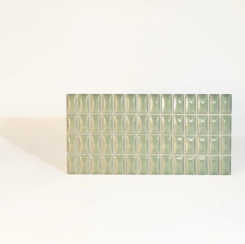 3D Bars Bevel Jade Gloss 12,5×25