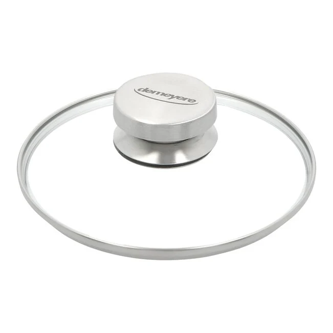 Demeyere Glasdeksel 16 cm – RVS Rand & Knop