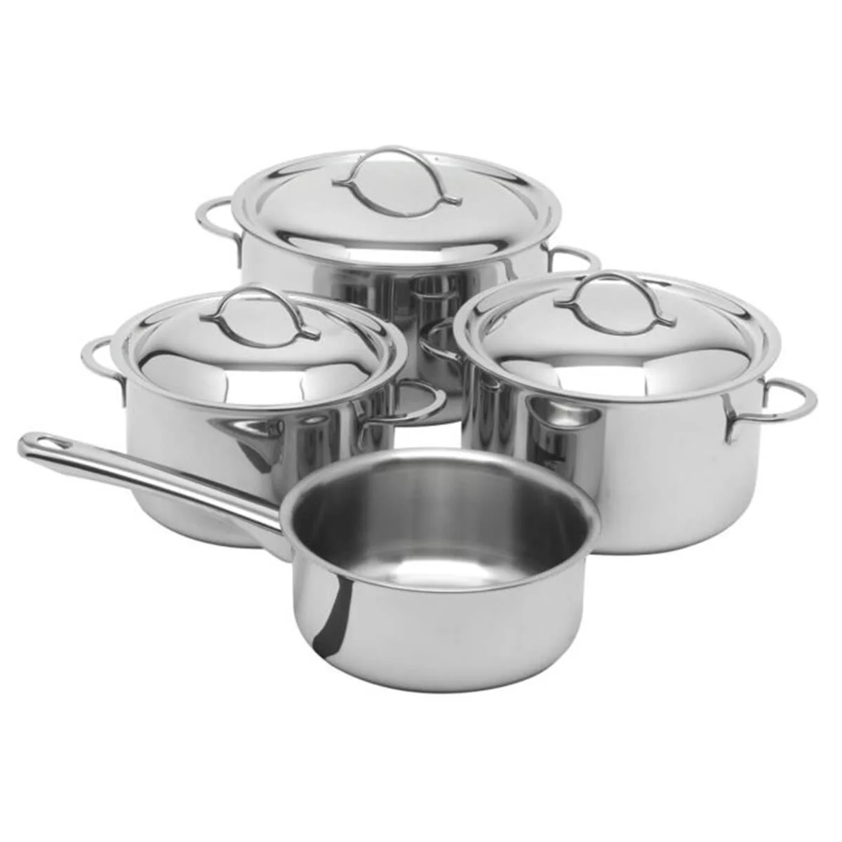 Spring Cristal Pannenset 4-delig Zilver Glans