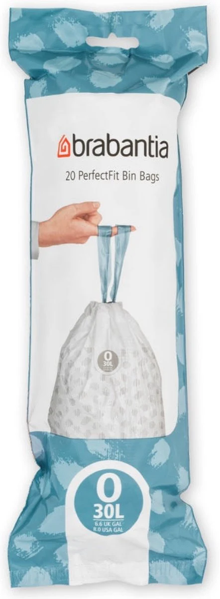 Brabantia PerfectFit afvalzak – code O – 30 Liter – 20 stuks