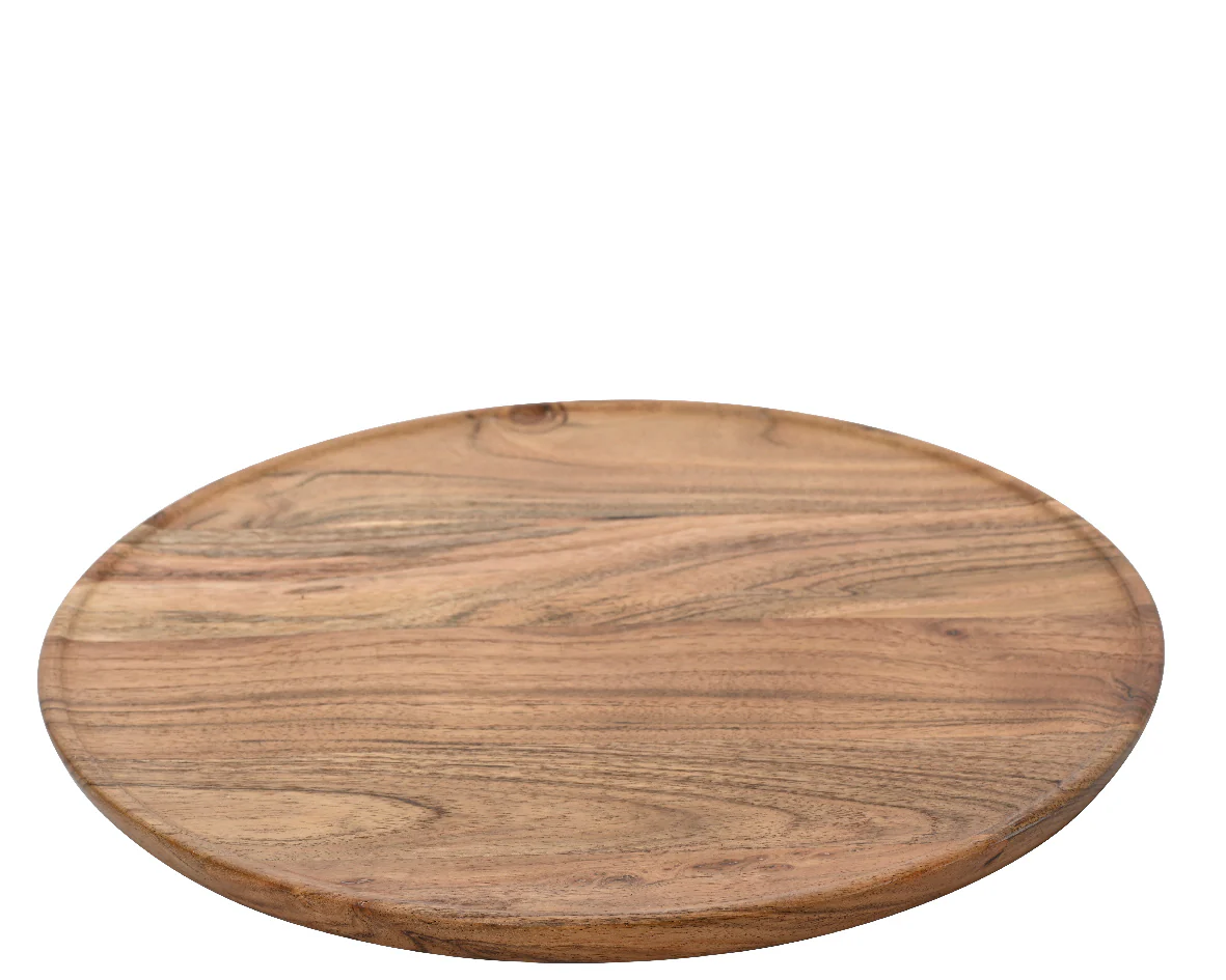Bambooz Bord Acaciahout Naturel Ø 30 cm