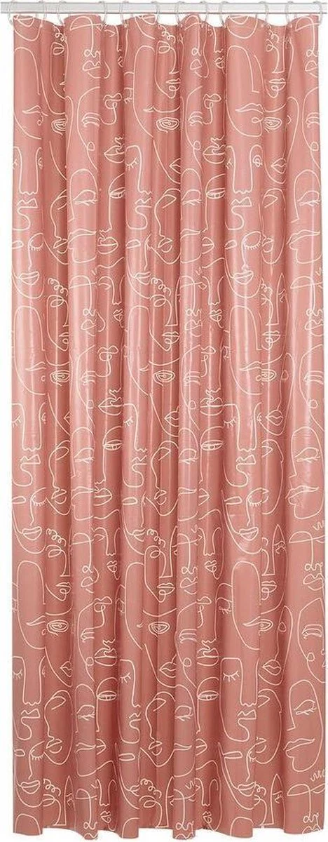 Mind douchegordijn 180×200 cm Roze – Peva