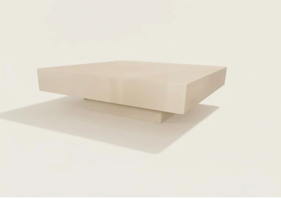 JAPANDI MDF COFFEETABLE 100CM 4KANT BEIGE MAT