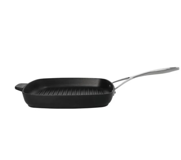 Demeyere Gietijzeren Grillpan 28×28 cm – RVS Handgreep