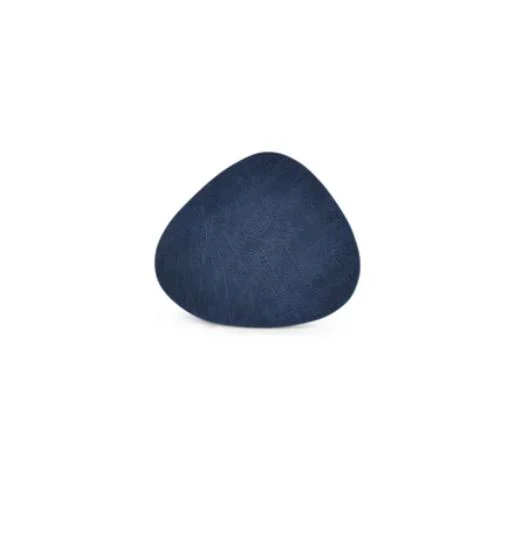 BonBistro Coasters Leather Look Set/4 – Blue 11×10 cm