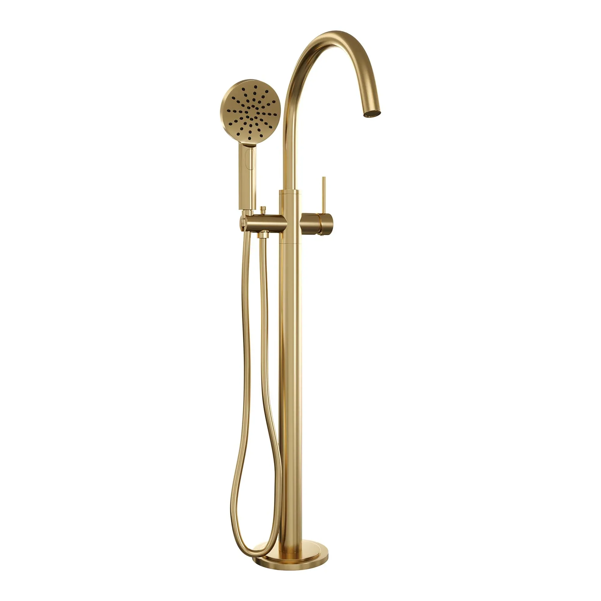 Badkraan Vrijstaand Brauer Gold Edition met Handdouche 3-Standen Geborsteld Goud