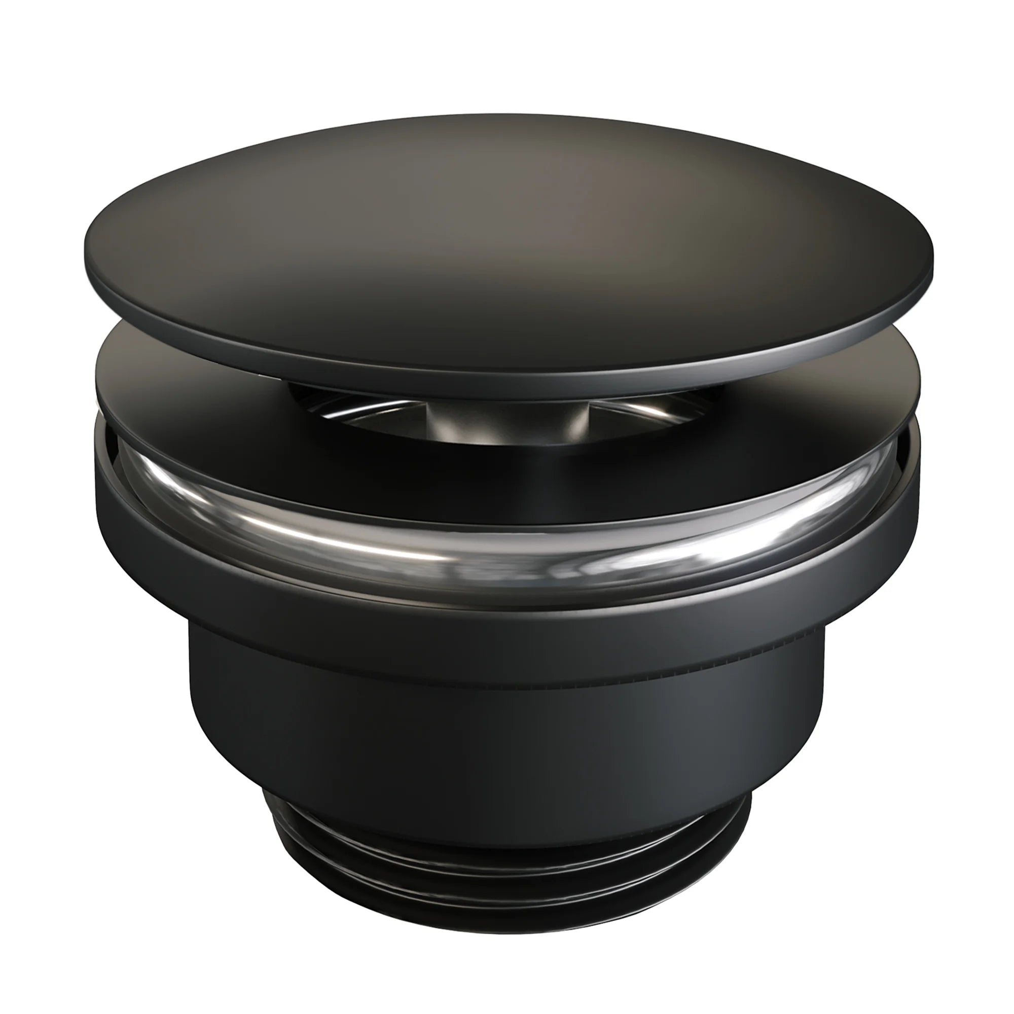 Brauer Afvoerplug Black Edition altijd open plug – mat zwart