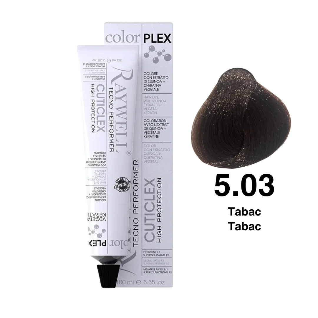 Raywell ColorPlex – Permanente HaarVerf – 5.03 – Tabac -100 ml
