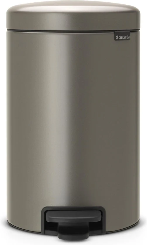 Brabantia Pedaalemmer NewIcon Platinum – 12 liter