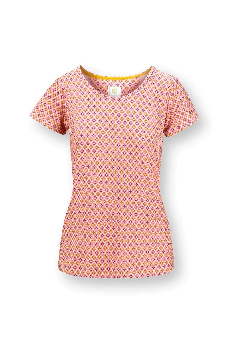 Tilly Top Korte Mouw Mojo Roze