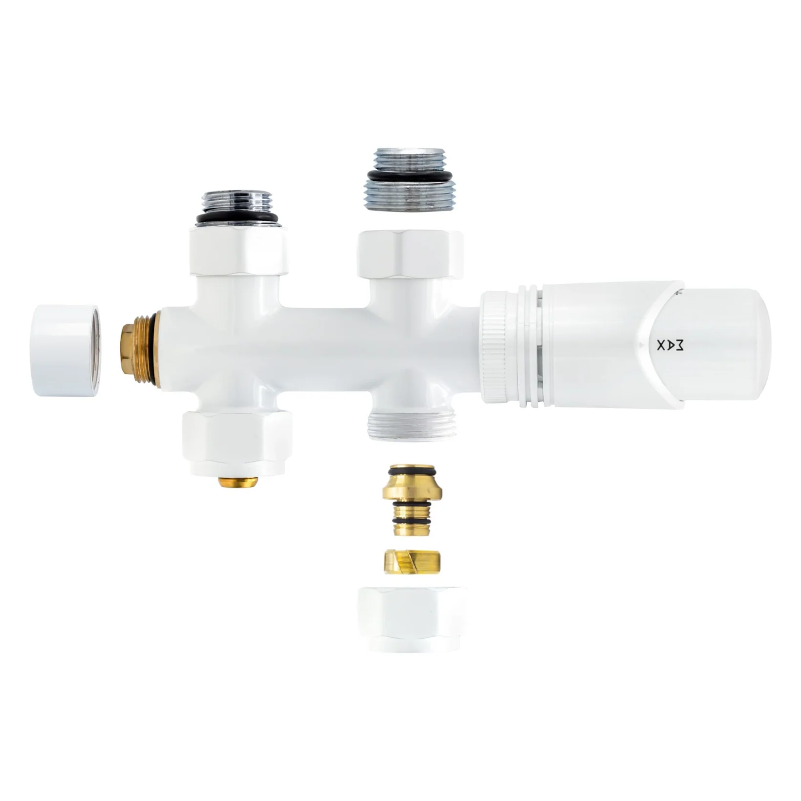 BELRAD Thermostatische Radiatorkraan – Middenaansluiting – Recht – M30 x 16/2
