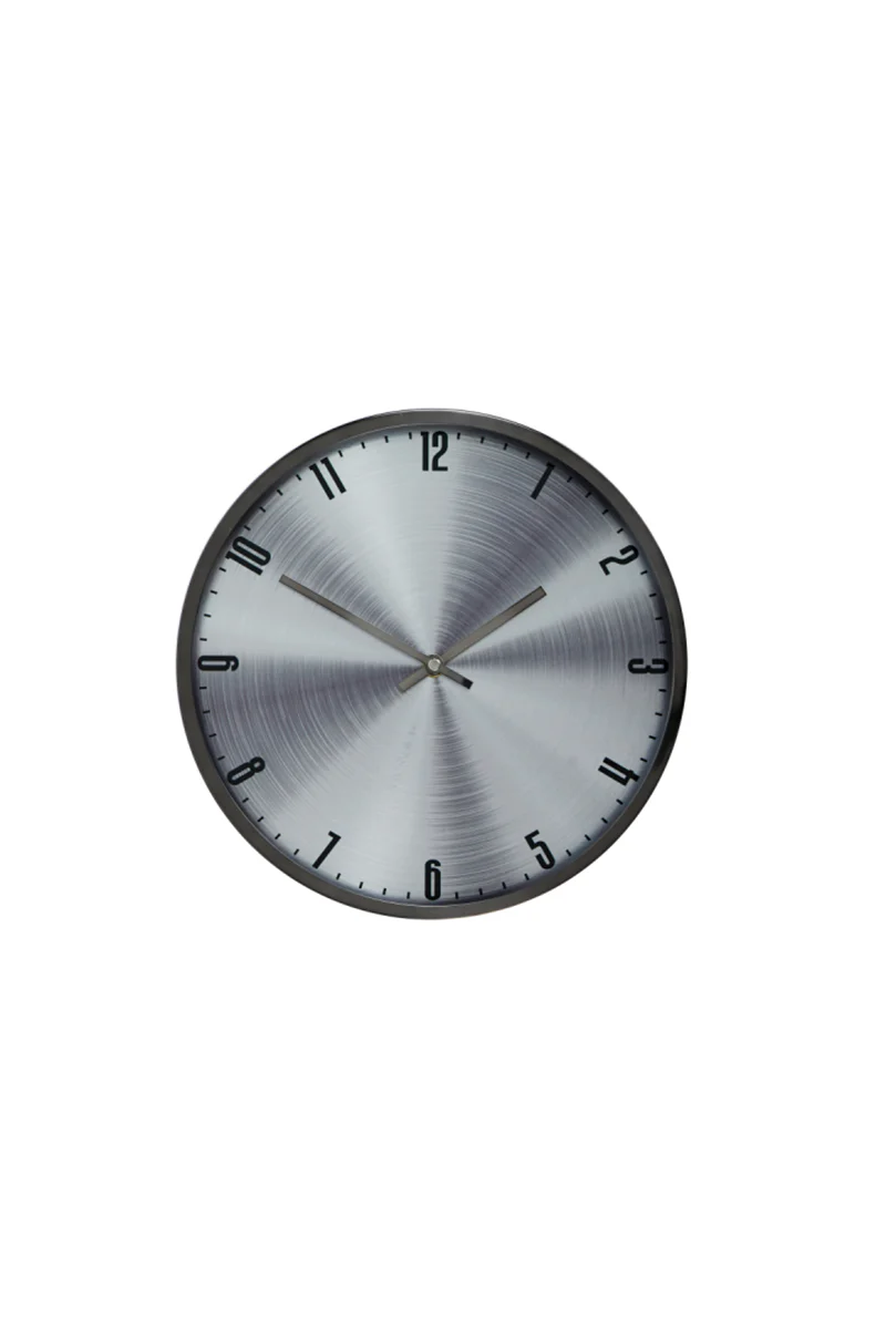 Light&Living Klok Ipera Ø40 cm – Tin Look Grijs