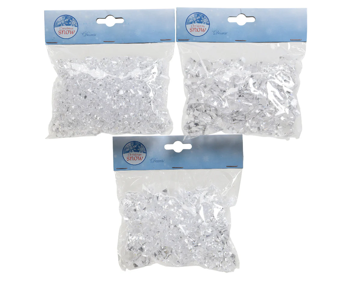 IJsblokjes acryl Ice Cubes transparant – 200g, groot of klein