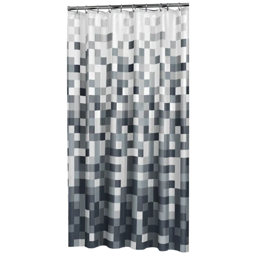 Pixel douchegordijn 180×200 cm blauw