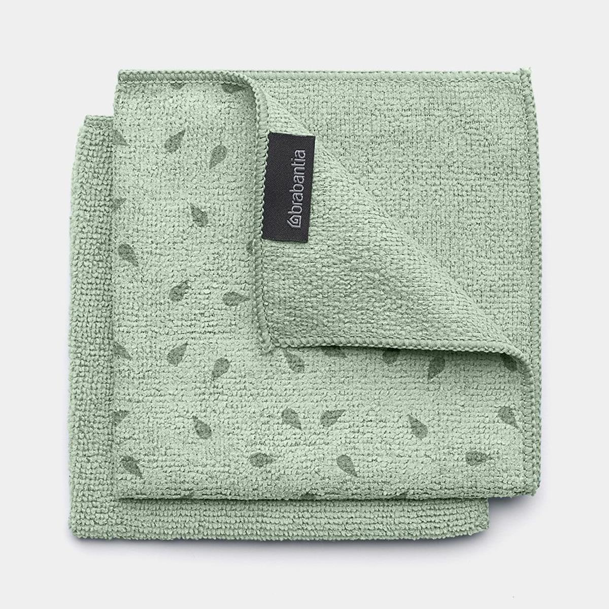 Brabantia SinkSide schoonmaakdoekjes microvezel set 2 stuks – jade green