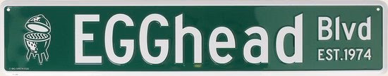 Big Green Egg Street Sign Eggheid Blvd. – 61×12,5 cm