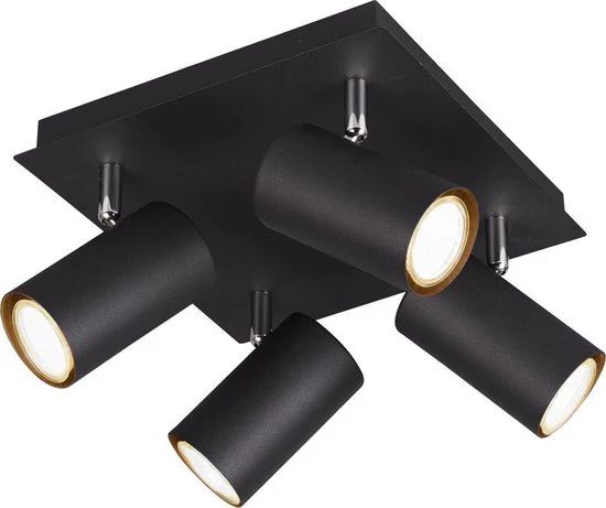 TRIO MARLEY Spot Trio Zwart – excl. 4x GU10
