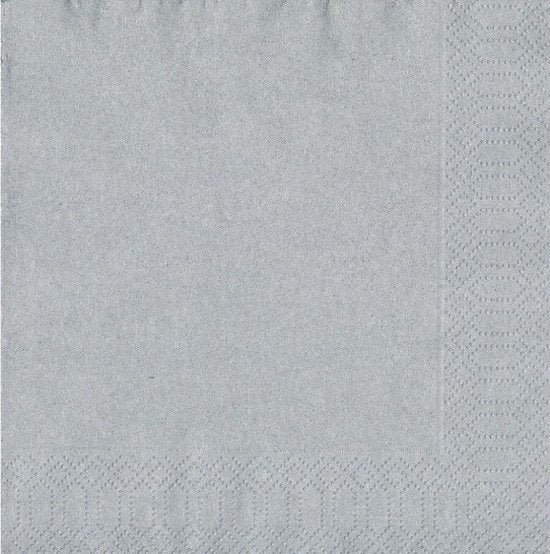 Duni Servetten – 33x33cm – Silver