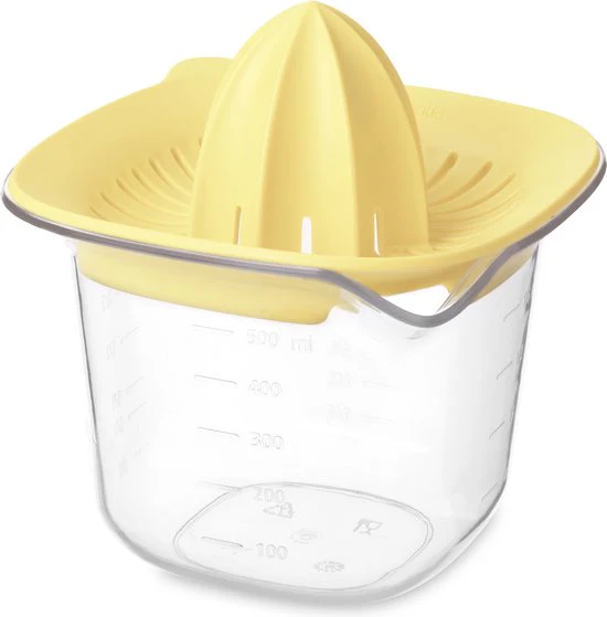 Brabantia Tasty+ Citruspers met Maatbeker – Vanilla Yellow 0,5L
