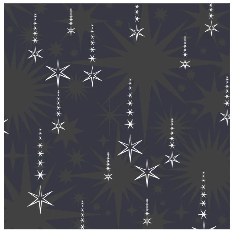 Duni servetten Sprinkle Rain Black – 33x33cm