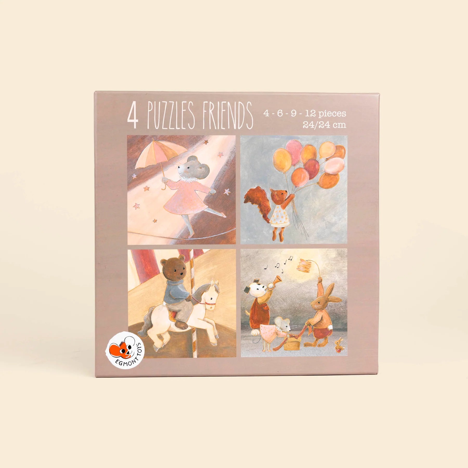 4 puzzels vrienden – FSC karton – 3+ jaar – Egmont Toys