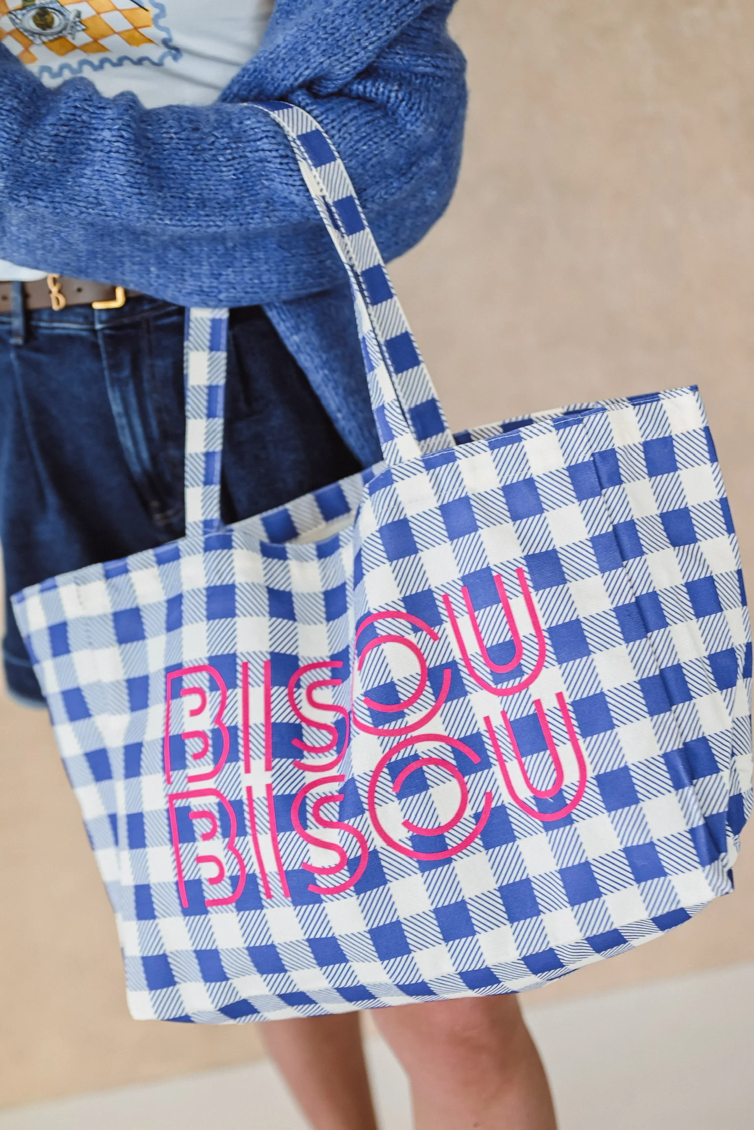 BISOU BAG BLUE/WHITE