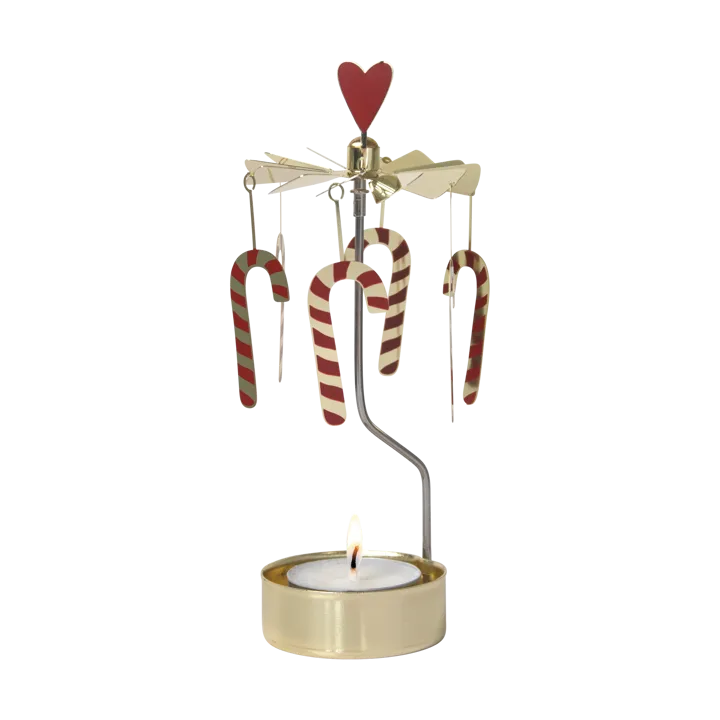 Theelichthouder Carrousel – Candy Cane
