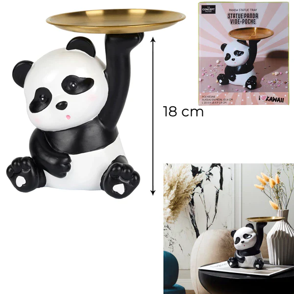 Kawaii Pandabeeld Sleutelschaal –  18cm