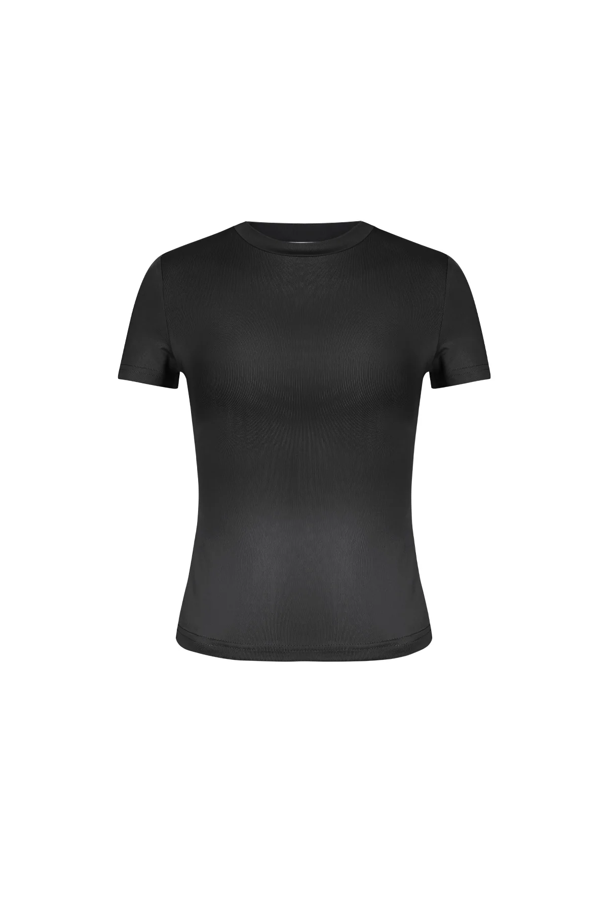 Polyester Vrouwen Korte Mouw Top Gepaste Bodycon