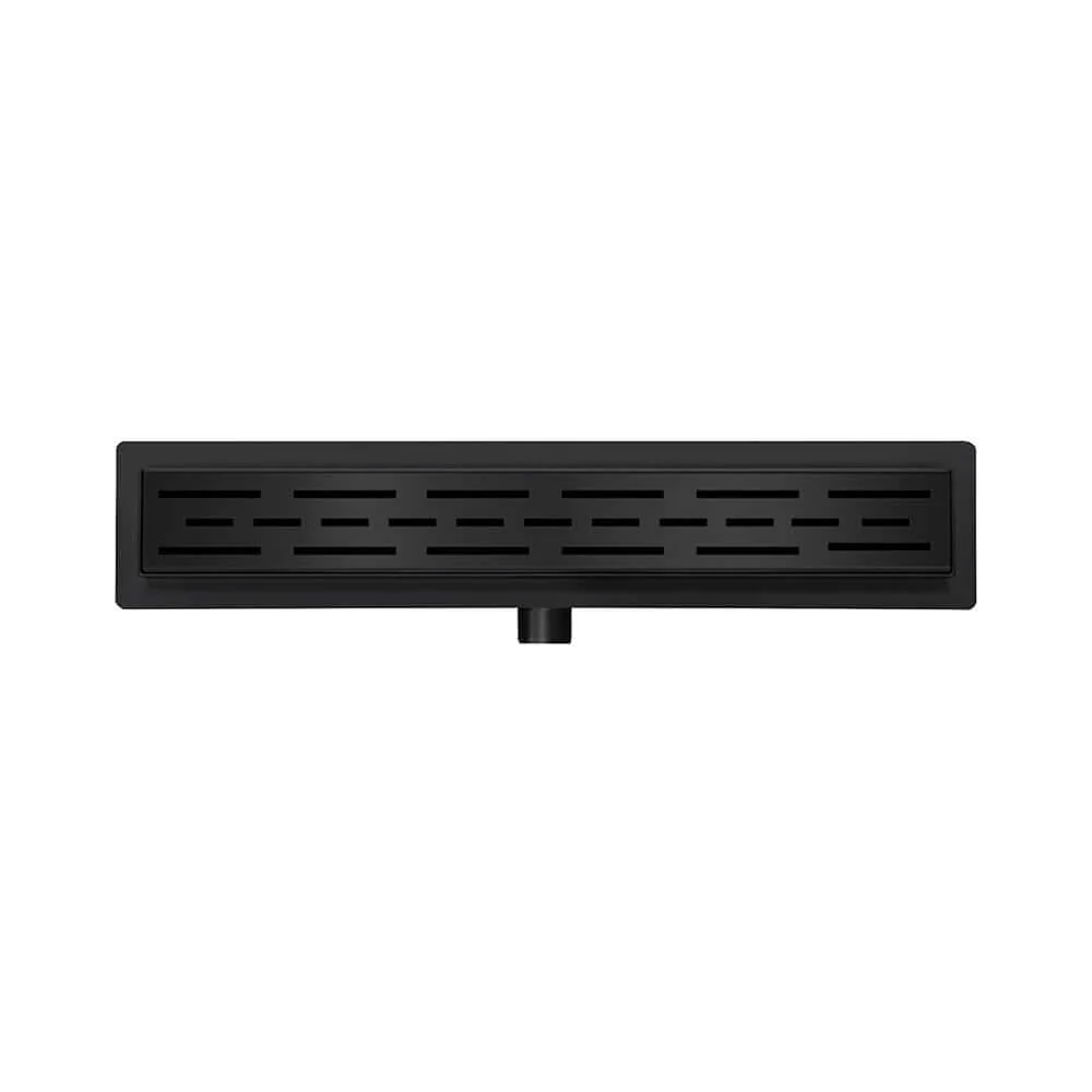 60×7 cm Douchegoot Wiesbaden met Flens Mat Zwart