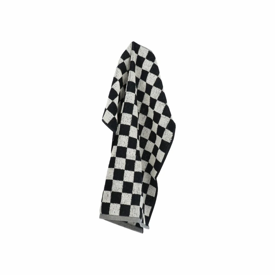 Bunzlau Castle Keukendoek Block – Black, 60×53 cm