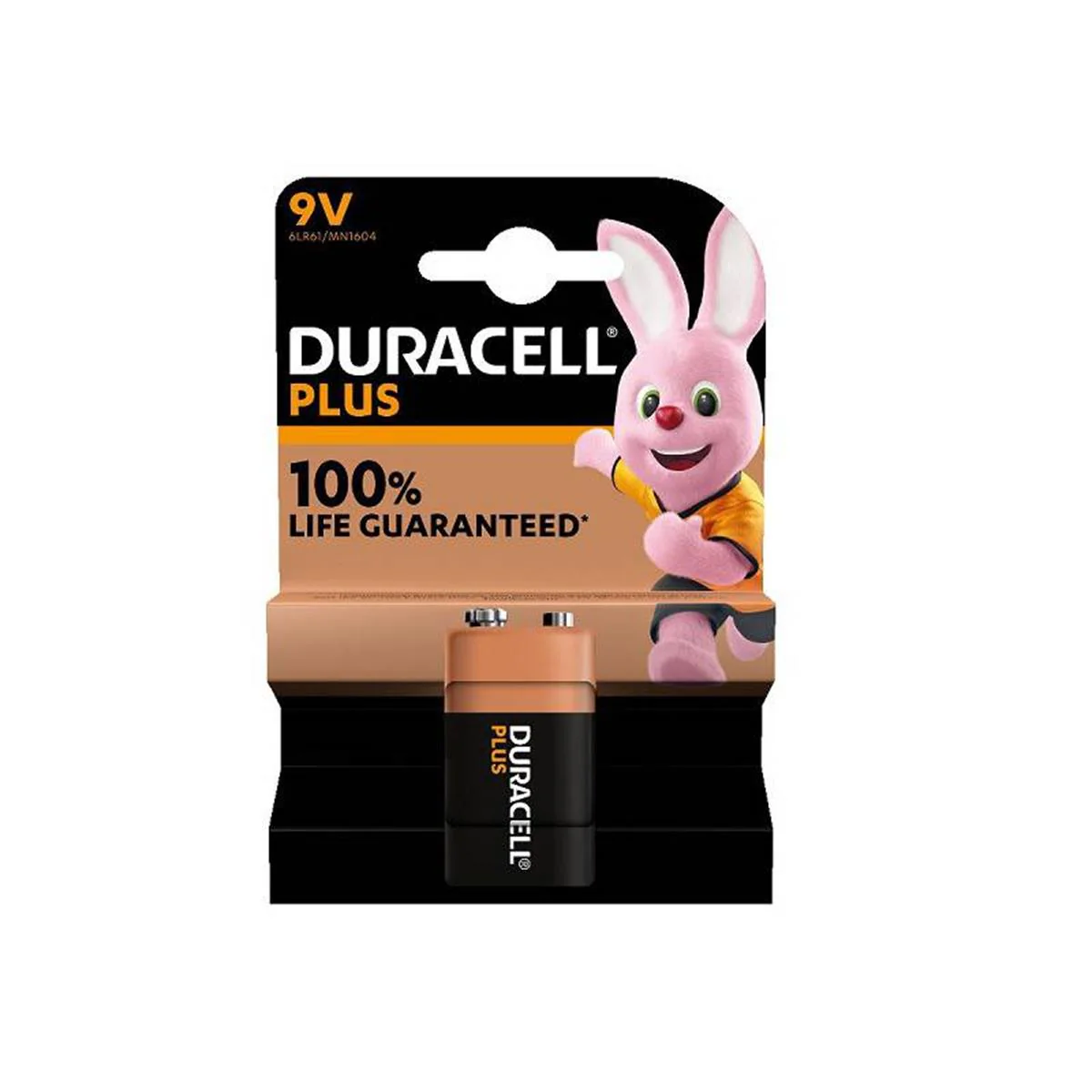 Duracell Plus Power Alkaline 9V batterij – 1 stuk