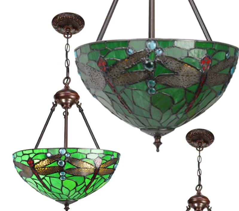 Hanglamp Tiffany libellen groen